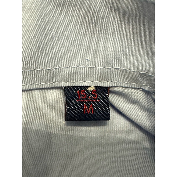 Soul Of London Dress Shirt Button Front Closure Collared Breathable Blue M NWT - Picture 8 of 9